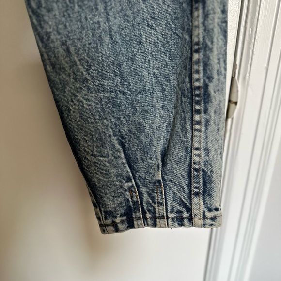 NWT VTG 80s Mom Jeans Chic Sz:15 Tall JR Acid Wash Denim High Waisted Pleated. - Picture 12 of 12